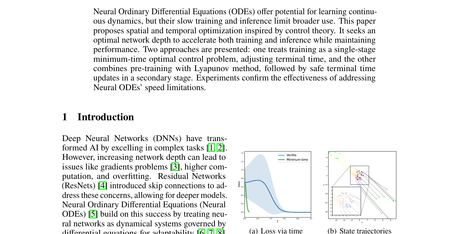 Towards Optimal Network Depths: Control-Inspired Acceleration of Training and Inference in Neural ODEs thumbnail